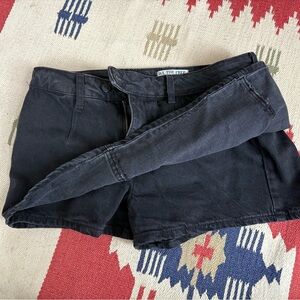 Black Denim Free People Skort 29